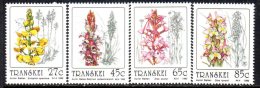 Transkei 1992 Orchids Set Of 4, MNH - Transkei