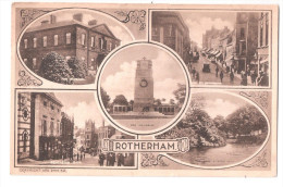 RP MULTIVIEW,ROTHERHAM,YORKS POSTCARD - Other & Unclassified