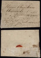 Germany 1814 Postal History Rare Stampless Cover + Content DB.325 - Préphilatélie