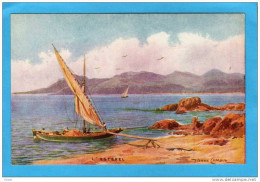 Pierre COMBA-une Tartane Accostant Sur Plage -l'esterel - Var-années 1900-10 - Combaz