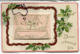 - Bonne Et Heureuse Année - Magnifique, Mini Carte, Peu Courante, Précurseur, Cachet Convoyeur, BE, Scans. - Nouvel An