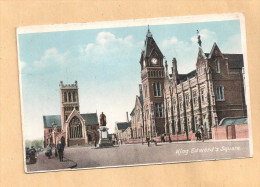 BURTON ON TRENT KING EDWARD SQUARE TOWN HALL & CHURCH BY JACKSONS OF BURTON - Autres & Non Classés