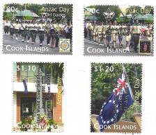 COOK // 2012 - Scoutisme, Girl Guides, Anzac Day - 4v Neufs // Mnh - Neufs