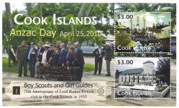 COOK // 2012 - Scoutisme, Girl Guides, Anzac Day - BF Neufs // Mnh - Neufs