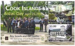 COOK // 2012 - Scoutisme, Girl Guides, Anzac Day - BF Neufs // Mnh - Neufs