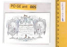 Porseleinkaart ANVERS  N  Van Der Linden Shoes  Porcelain Card, Carte Porcelaine - Printer : Ratinckx  - Oudaan Houdaen - Porzellan