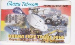 Phonecard , Africa, Ghana , 2002 , 50 UNITS ,  GHANA FREE TRADE ZONE ,  Used - Ghana