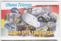 Phonecard , Africa, Ghana , 2002 , 50 UNITS ,  GHANA FREE TRADE ZONE ,  Used - Ghana