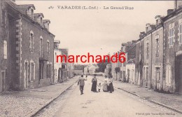 Loire Atlantique Varades La Grand Rue Editeur Vassellier - Varades