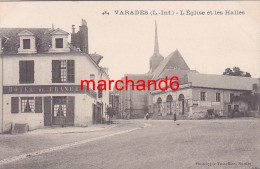 Loire Atlantique Varades L Eglise Et Les Halles Hotel De France Editeur Vassellier - Varades