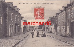 Loire Atlantique Varades La Grand Rue Editeur Vassellier - Varades