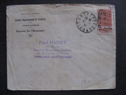 N° 199e  Sur Lettre , Oblitérée. Avec PUB Inférieure  "  SPHERE ". - Lettres & Documents