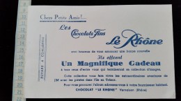 Buvard Chocolat "le Rhone" - Cocoa & Chocolat