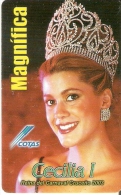 TARJETA DE BOLIVIA DE CECILIA REINA DEL CARNAVAL 2003 (MAGNIFICA-COTAS) - Bolivien