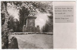 Bad Fallingbostel - S/w Hermann Löns Denkmal 2    Lüneburger Heide - Fallingbostel