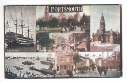 POSTCARD: Portsmouth (Multiview) With Hms Victory - Portsmouth