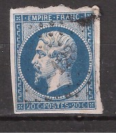 Empire N° 14 B Obl Pc 128 De ARINTHOD , Jura, Indice 6, TB - 1853-1860 Napoleone III