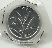 1998 - Italia 2 Lire - Da Divisionale       ---- - 2 Lire