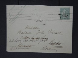 FRANCE- ENTIER POSTAL TYPE SEMEUSE SURCHARGE  DE PARIS POUR ADGE ET REDIRIGEE  1910  A VOIR    LOT P3013 - Standaardomslagen En TSC (Voor 1995)