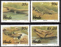 Venda 1992 Crocodile Farming Set Of 4, MNH - Venda