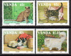 Venda 1993 Cats Set Of 4, MNH - Venda