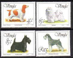 Venda 1994 Dogs Set Of 4, MNH - Venda