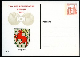 BERLIN PP76 C2/001 Privat-Postkarte WAPPEN TIERGARTEN  1977 - Privatpostkarten - Ungebraucht