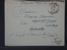 FRANCE- TUNISIE LETTRE EN FRANCHISE DU REGIMENT DE CHASSEURS D AFRIQUE  POUR LA FRANCE 1918    A VOIR    LOT P3031 - Covers & Documents