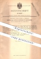Original Patent - Friedrich Wilh. Spoer In Krefeld , 1883 , Kohlenfeuerwagen Für Appreturmaschinen , Appretur !!! - Krefeld