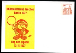 BERLIN PP76 D2/007 Privat-Postkarte PHILATELISTISCHE WOCHEN ** 1977 - Cartes Postales Privées - Neuves