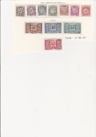 MONACO - TIMBRES TAXE N° 29 A 39  -NEUF X COTE : 46 € - Portomarken