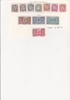 MONACO - TIMBRES TAXE N° 29 A 39  -NEUF X COTE : 46 € - Strafport