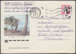 1982-EP-28 CUBA 1982. Ed.191g. ENTERO POSTAL. POSTAL STATIONERY. JOSE MARTI 5c. PLAYA BIBIJAGUA. C. CLASIFICACION I. JUV - Used Stamps