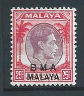 Straits Settlements BMA SG13a 25c MH (SN 2489) - Singapour (...-1959)