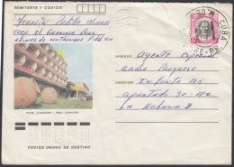 1982-EP-33 CUBA 1982. Ed.191f. ENTERO POSTAL. POSTAL STATIONERY. JOSE MARTI 5c. HOTEL CAMAGUEY. M. MATHAMBRE. USED. - Usati