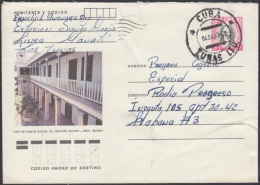 1982-EP-43 CUBA 1982. Ed.191b. ENTERO POSTAL. POSTAL STATIONERY. JOSE MARTI 5c. CASA CARLOS MANUEL CESPEDES. LAS TUNAS. - Used Stamps