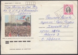 1982-EP-50 CUBA 1982. Ed.191e. ENTERO POSTAL. POSTAL STATIONERY. JOSE MARTI 5c. DESFILE 1 MAYO. EMP COMUNICACIONES HABAN - Gebraucht