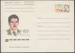 1985-EP-42 CUBA 1985. Ed.197d. POSTAL STATIONERY. MARTIRES DEL MONCADA. FERNANDO CHENARD PIÑA. UNUSED. - Usati