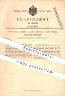 Original Patent - Otto Nagel-Heyer & Karl Albrecht In Mittweida , 1901 , Turbinenartiger Schiffspropeller , Schiffbau !! - Mittweida