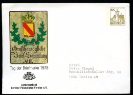 BERLIN PU68 C2/003 Privat-Umschlag BADISCHES POSTHAUSSCHILD 1978 - Sobres Privados - Nuevos