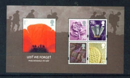 GREAT BRITAIN  -  2007  Lest We Forget  Miniature Sheet  Unmounted/Never Hinged Mint - Neufs