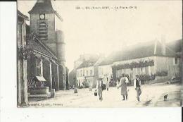 Billy-sur-Oisy  58    L'Eglise -La Place (No1)  Bien Animée_Le Puit-et Au Fond Café Et Epicerie - Andere Gemeenten