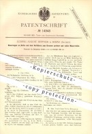 Original Patent - Ludwig August Heppner In Borna , 1880 , Neuerungen An Öfen Und Dem Brennen Von Mauersteinen !!! - Borna