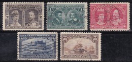 Canada 1908 N°Y.T. :  85 à 88 Et 92 Obl. - Used Stamps