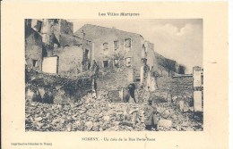 LORRAINE - 54 - MEURTHE ET MOSELLE - NOMENY -Villes Martyres -Coin De La Rue Porte Basse - Nomeny