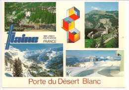 74 - FLAINE - Porte Du Désert Blanc - Multivues - Ed. SECA N° EH.VC.8 - Magland