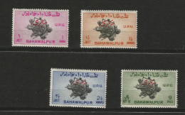 BAHAWALPUR - ETATS PRINCIER DE L INDE - TIMBRES SURCHAGES NEUFS N° 25 à 28- 1949 - SERIE COMPLETE - COTE 88€ - VOIR SCAN - Bahawalpur