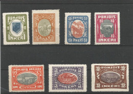 INGRIE - TIMBRES NEUFS* N° 8 à 14 - 1920 - SERIE COMPLETE - COTE 70 € - VOIR SCAN - Nuovi