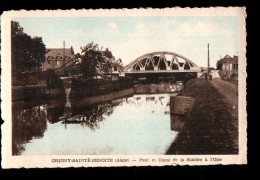 02 ORIGNY STE BENOITE (envs Ribemont) Canal De La Sambre à L'Oise, Pont, Colorisée, Ed Delaplace, 193? - Non Classificati