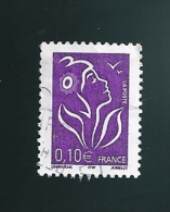 N° 3732a Timbre  France 2005 Marianne Lamouche   0.10€ Oblitéré - 2004-2008 Marianne De Lamouche
